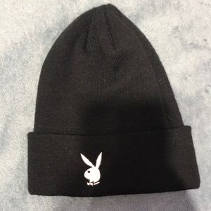 Pacsun Black PlayBoy Beanie